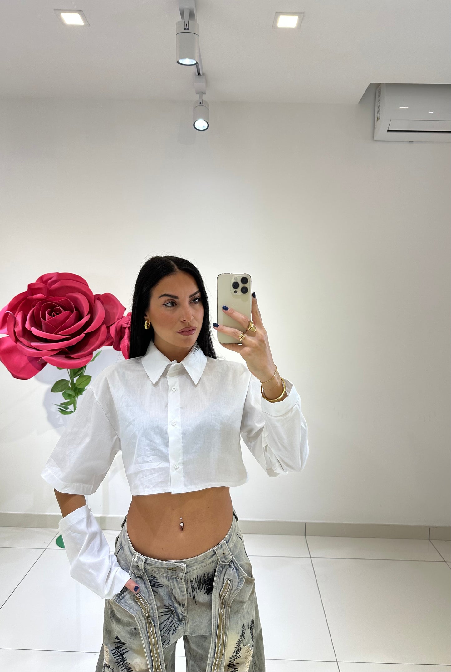 Camicia Ken Crop