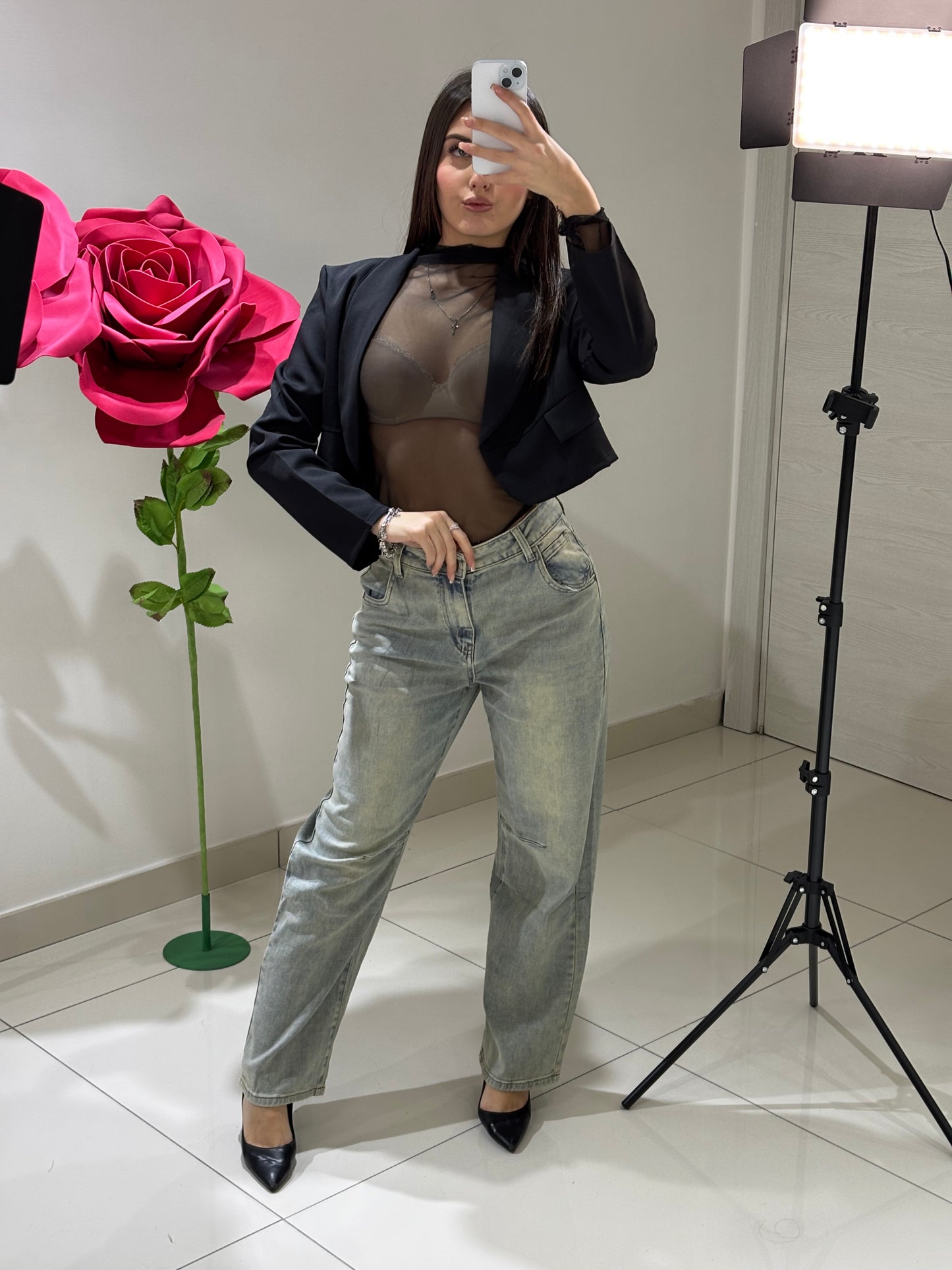 Blazer Crop Linda