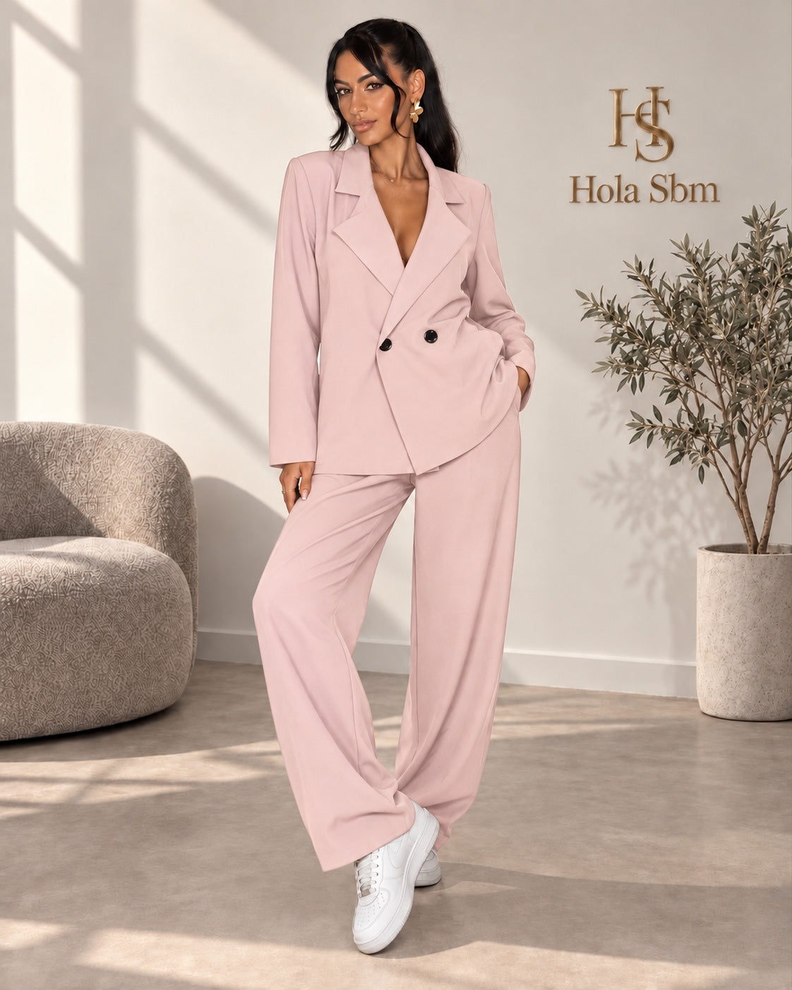 Tailleur Wanda Rosa cipria