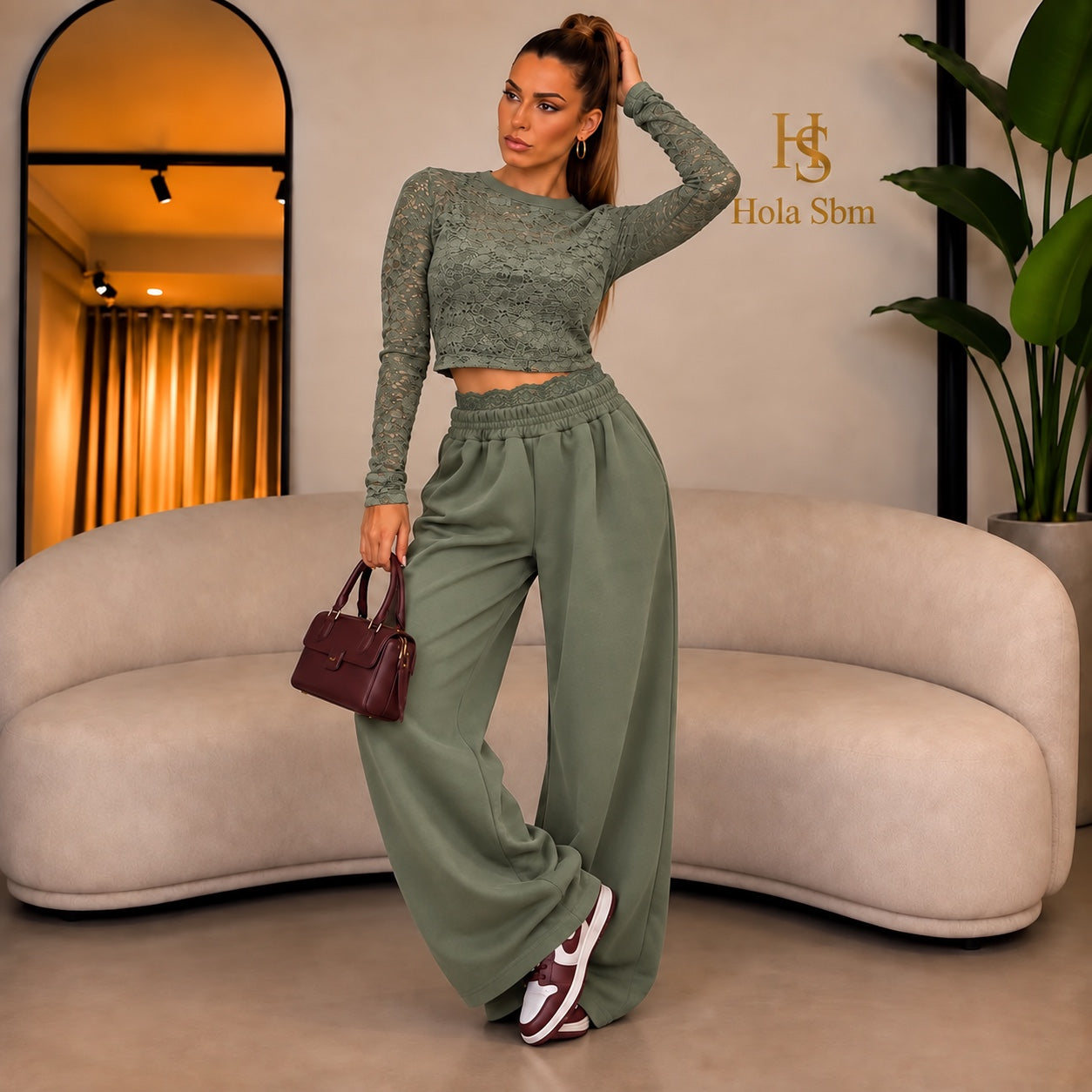 Coordset Lars - Verde militare