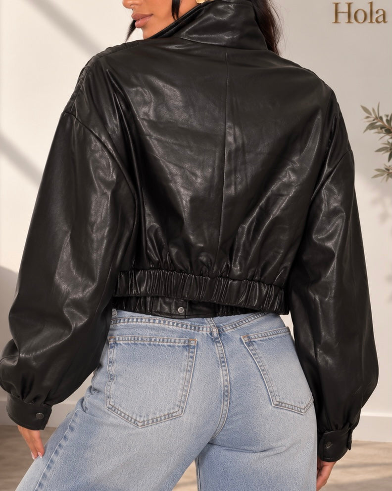 Jacket Zavia nera vista posteriore