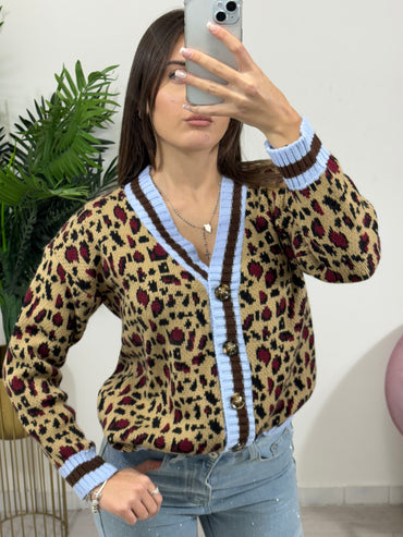 Cardigan Animalier