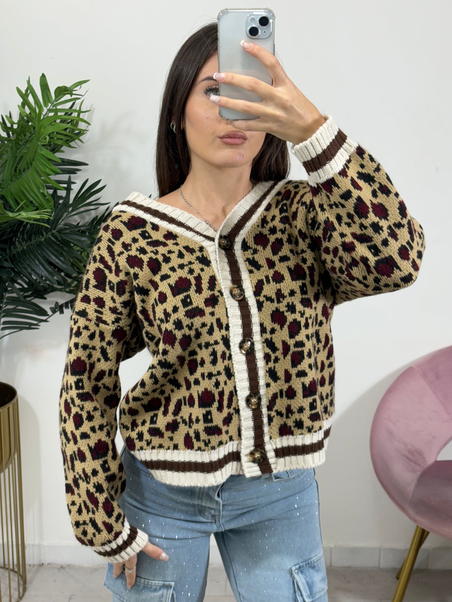 Cardigan Animalier