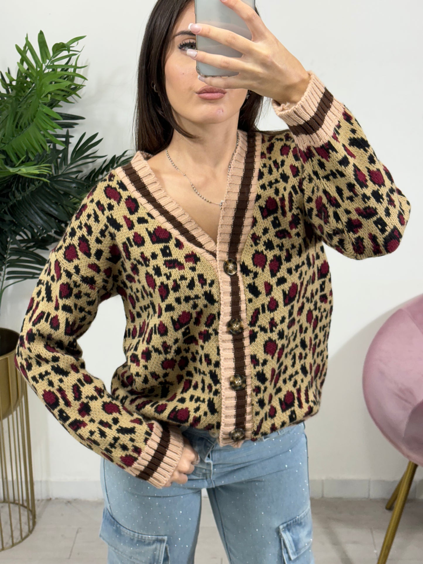 Cardigan Animalier