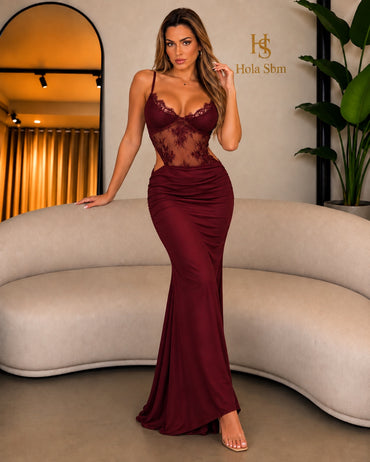 Abito Emily bordeaux