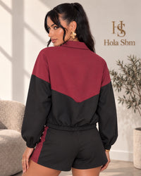 Retro giacca Arvessa bordeaux e nero