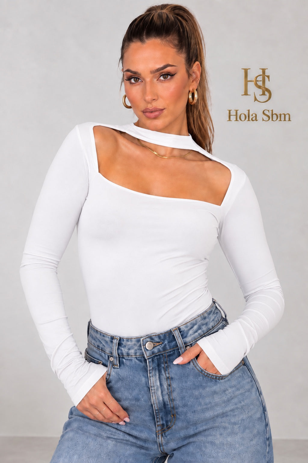 Body Choker Bianco