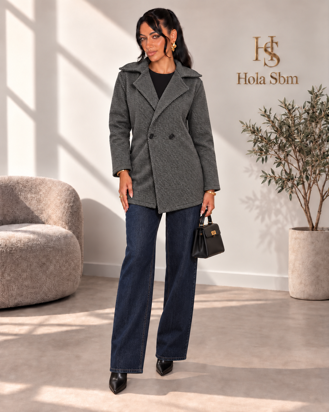 Cappotto Norevia Grigio - vista frontale