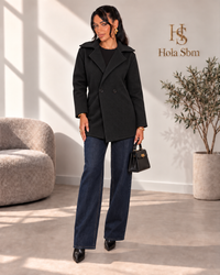 Cappotto Norevia Nero - vista frontale