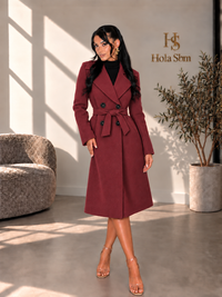 Cappotto Velnora Bordeaux