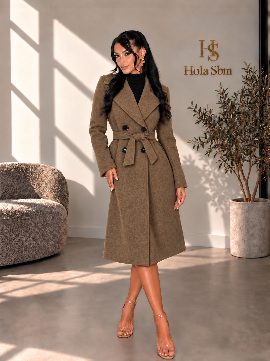 Cappotto Velnora Marrone
