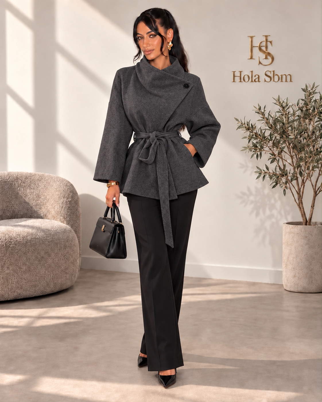 Cappotto Velthia Antracite