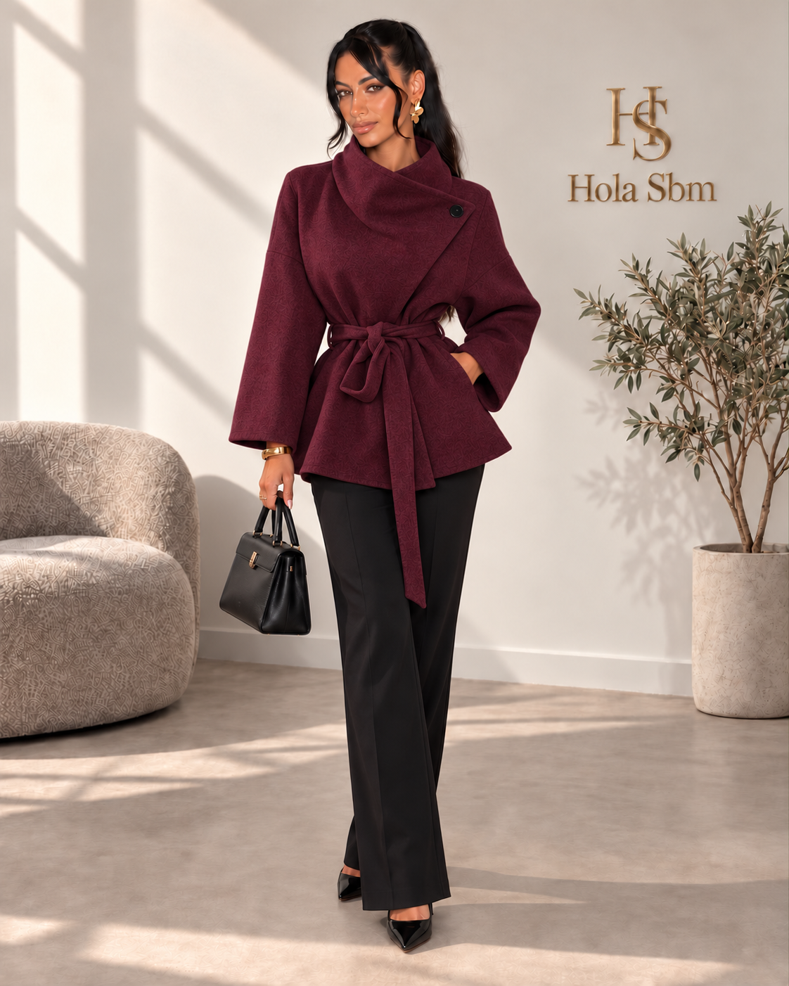 Cappotto Velthia Bordeaux