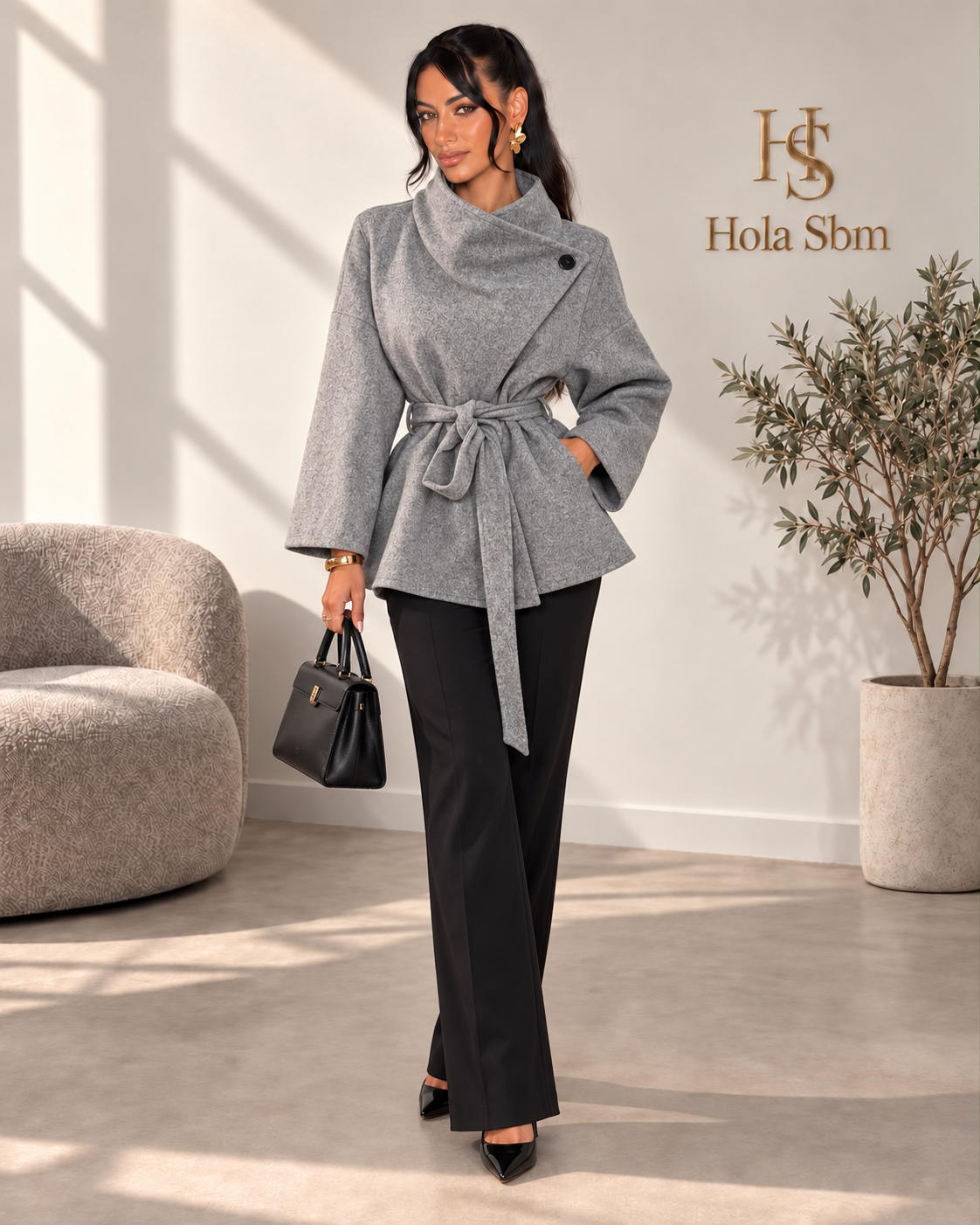 Cappotto Velthia Grigio