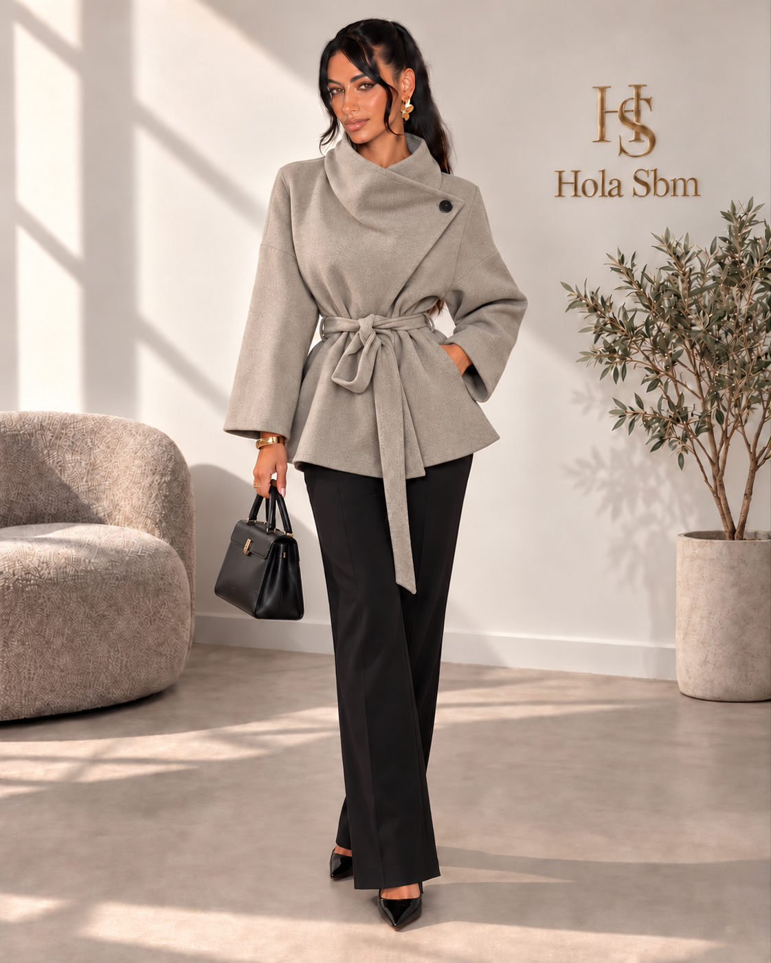 Cappotto Velthia Tortora