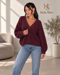 Cardigan Melorya Bordeaux – Hola SBM