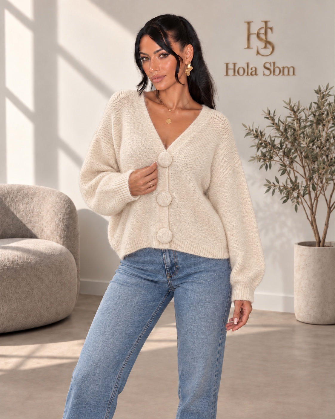 Cardigan Melorya Panna – Hola SBM