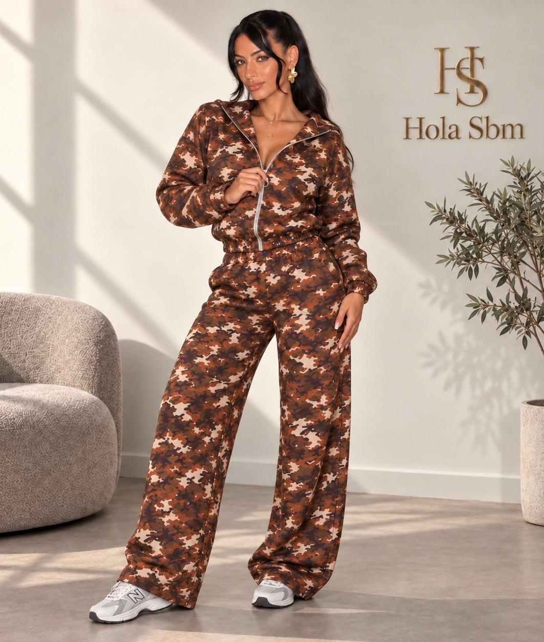 Coordset Camorya Marrone camouflage