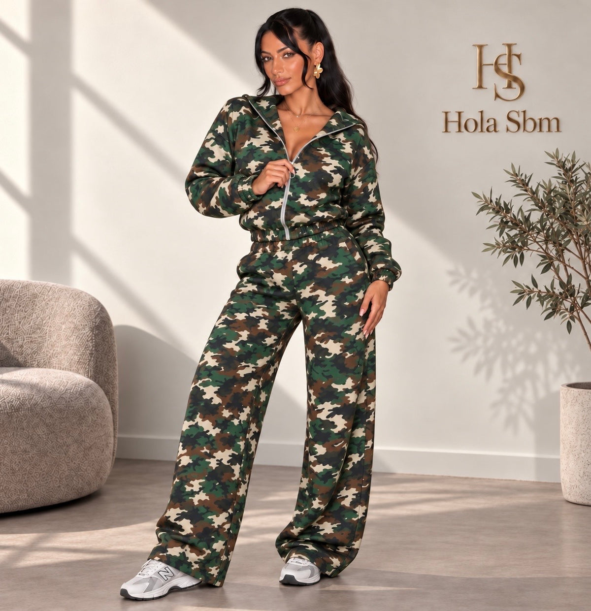 Coordset Camorya Verde militare camouflage