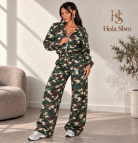 Coordset Camorya Verde militare camouflage