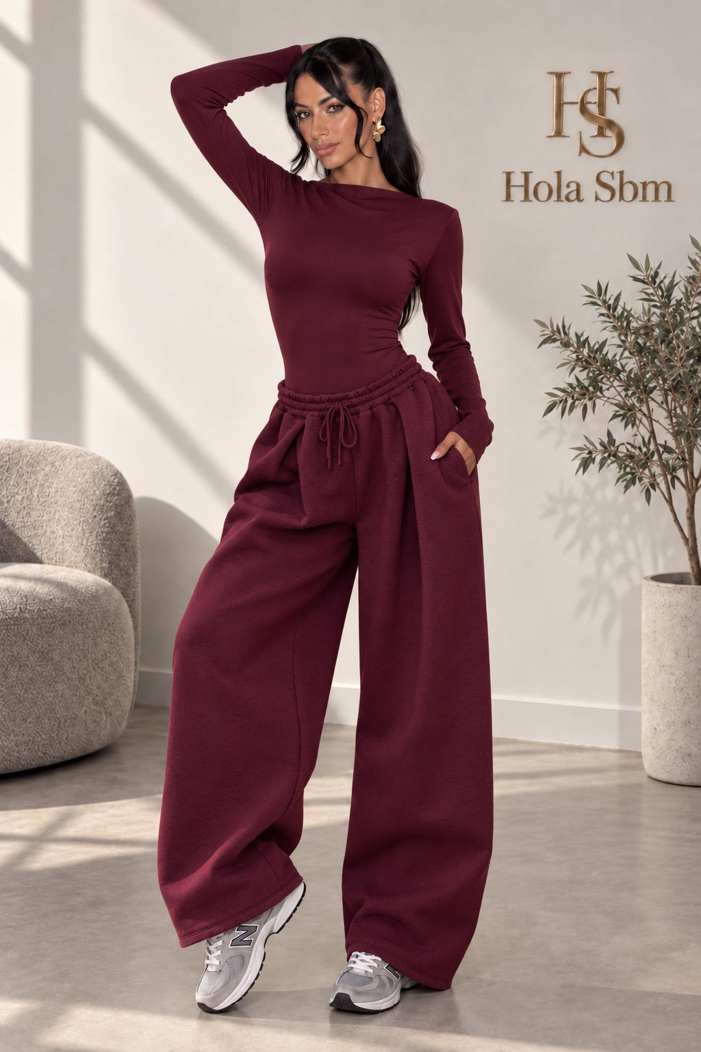 Coordset Flavia bordeaux