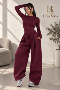 Coordset Flavia bordeaux