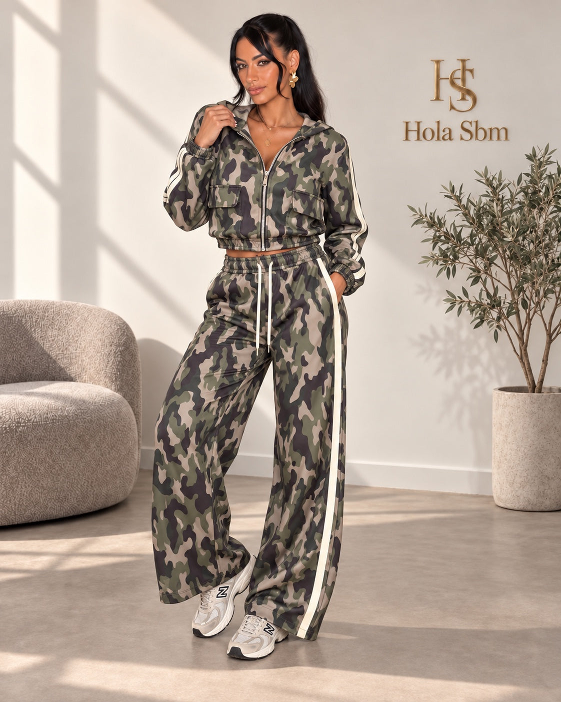 Coordset Kymora verde militare