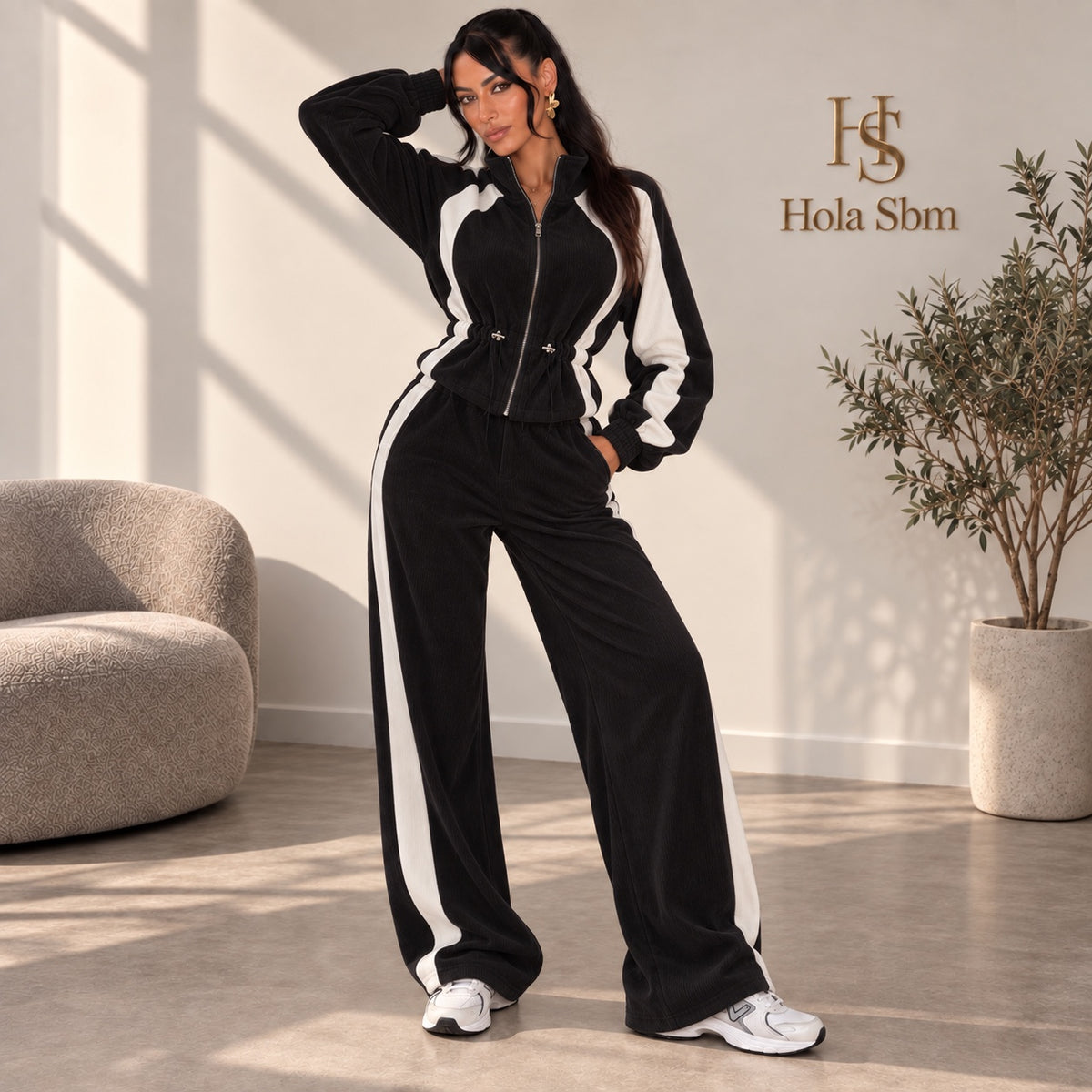 Coordset Marzia Nero Bianco