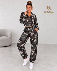 Coordset Nya camouflage verde