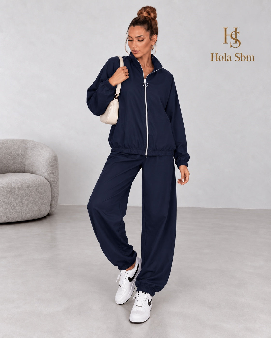 Coordset Oriental - Blu navy