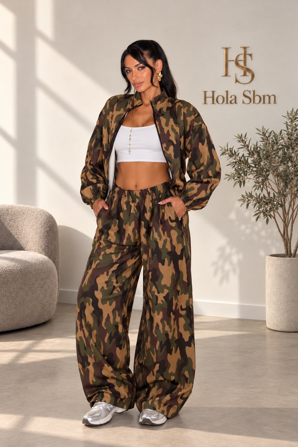 Coordset Shadow verde marrone