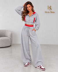 Coordset Virginia Grigio e Rosso
