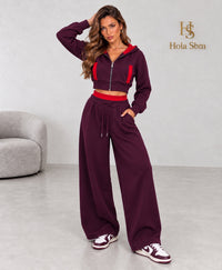 Coordset Virginia Bordeaux e Rosso