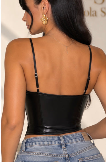 Corsetto Nyx nero retro