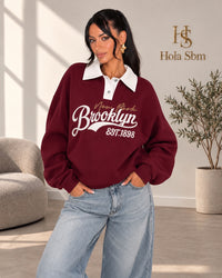 Felpa Brookelle Bordeaux