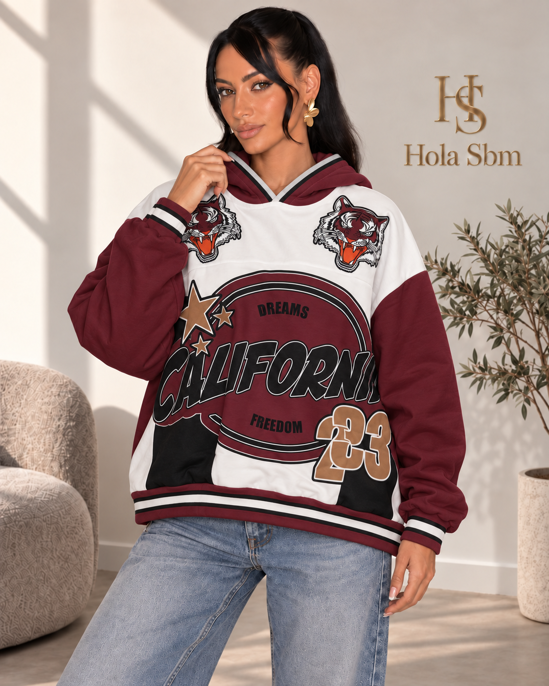 Felpa Rexton Bordeaux - vista frontale