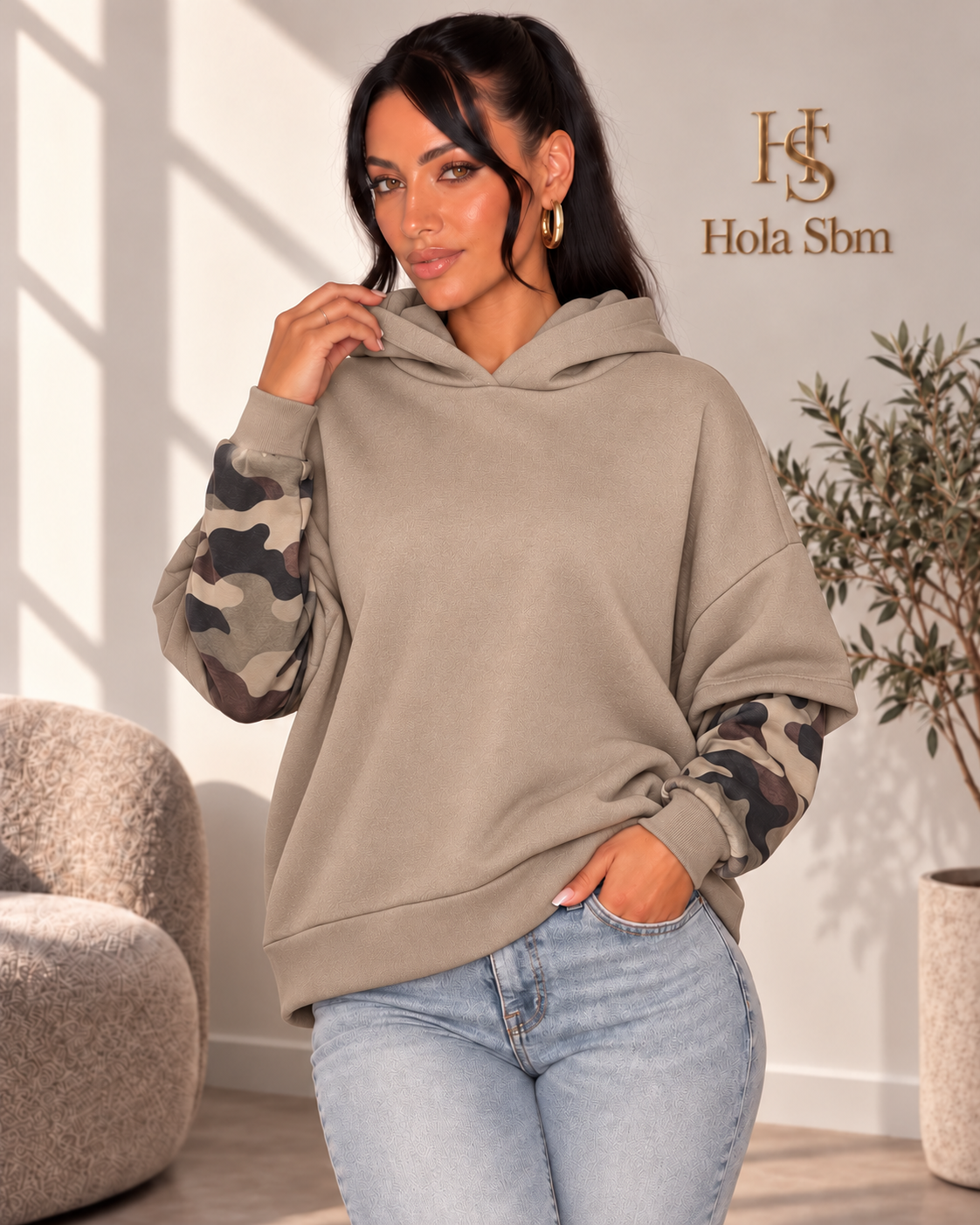 Felpa Zevrina Beige