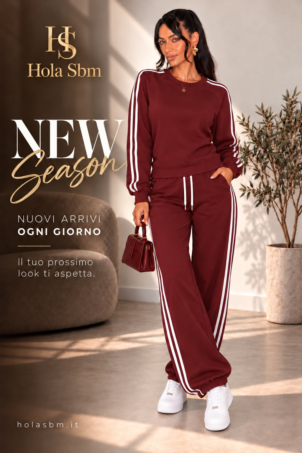 Hola SBM New Season – Coordset Ruby bordeaux, nuovi arrivi ogni giorno