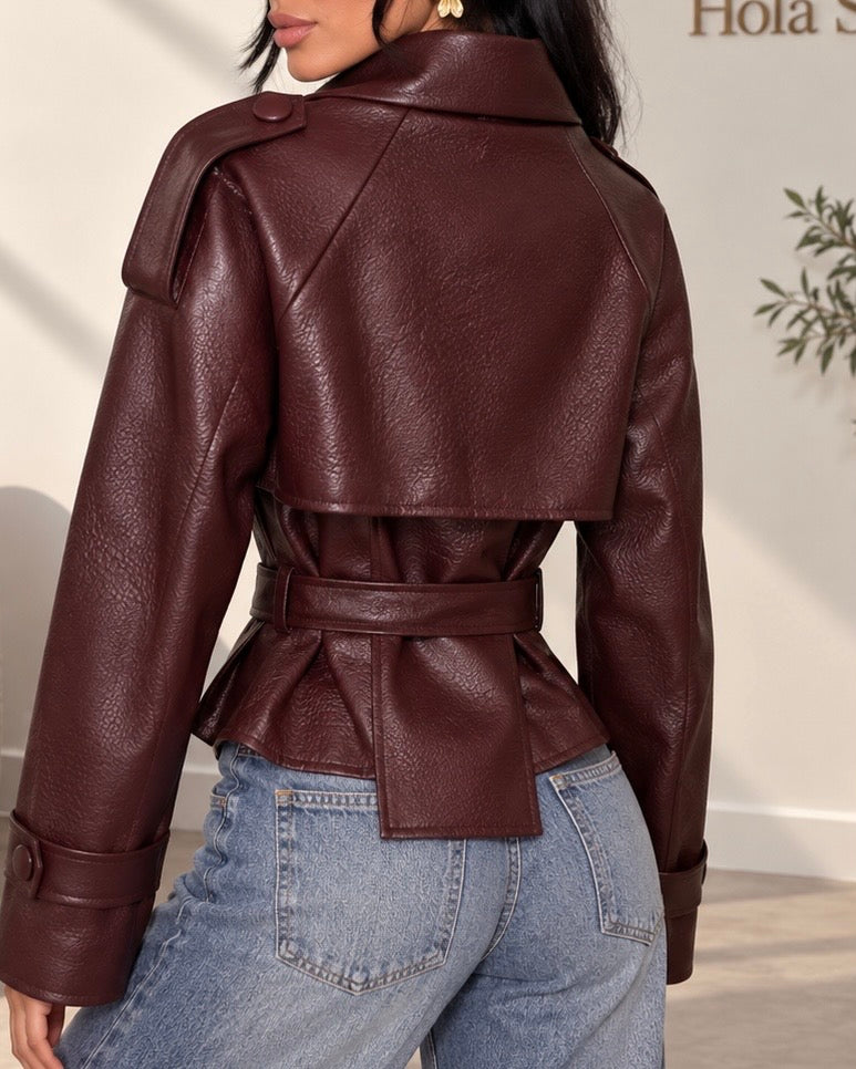 Jacket Eastasy bordeaux retro