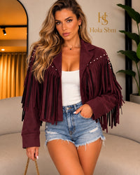 Jacket Ines bordeaux