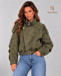 Jacket Terry verde militare
