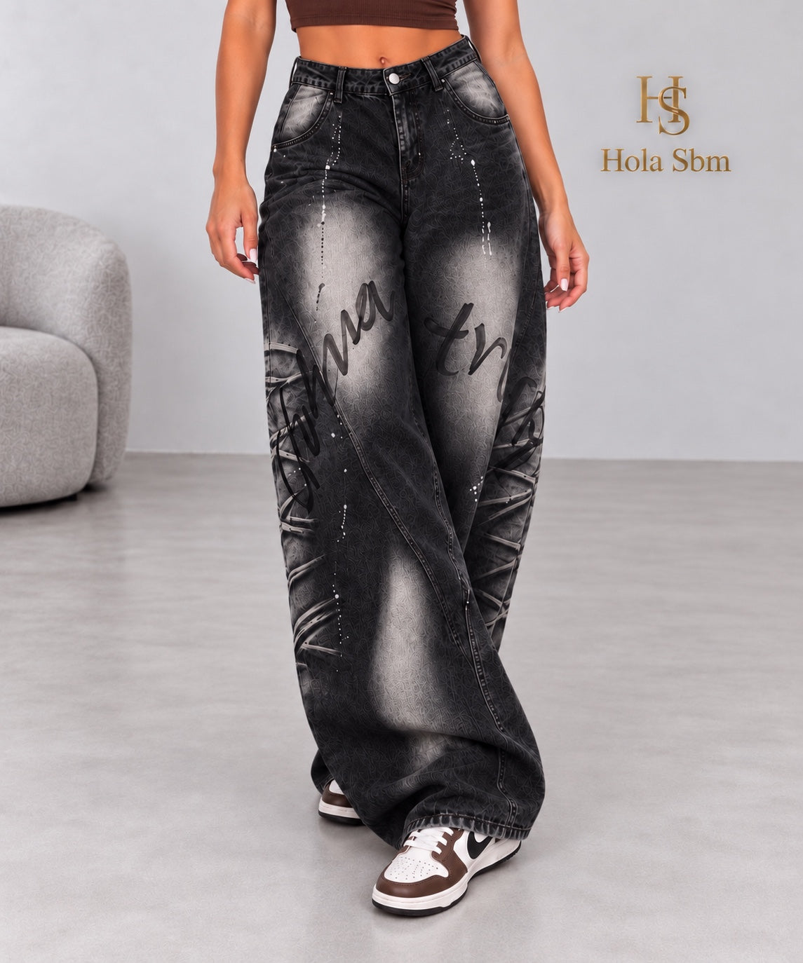 Jeans Dark nero dettaglio