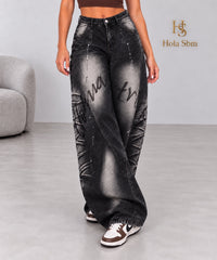 Jeans Dark nero dettaglio