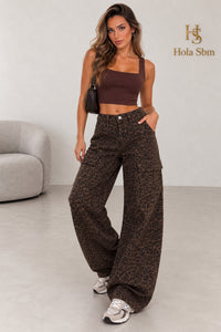 Jeans Leopard marrone - look completo