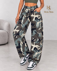 Jeans Marwa camouflage - dettaglio pantalone