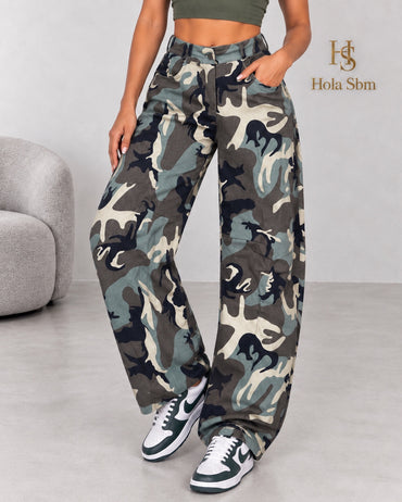 Jeans Marwa camouflage - dettaglio pantalone