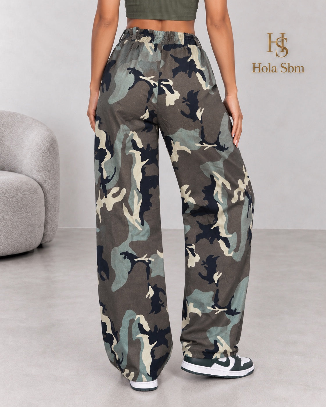 Jeans Marwa camouflage - vista posteriore
