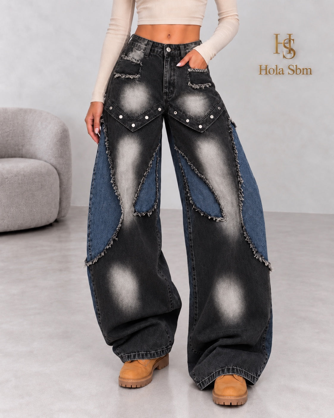 Jeans Uma nero - dettaglio