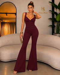 Jumpsuit Jada bordeaux