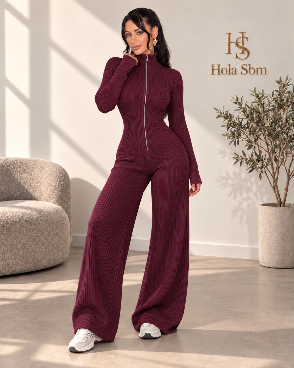 Jumpsuit Liora Bordeaux - Hola SBM